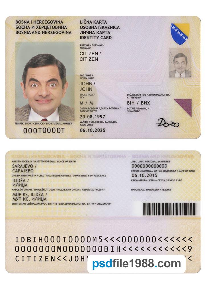 Bosnia and Herzegovina ID 2015-2025